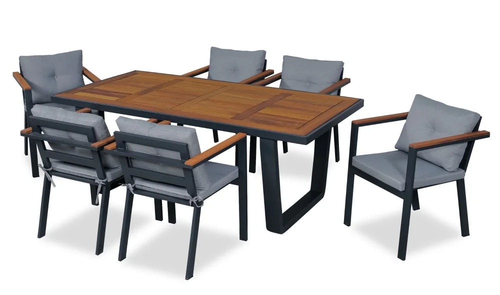 Arven 6 Kişilik İroko Bahçe ve Balkon Takımı