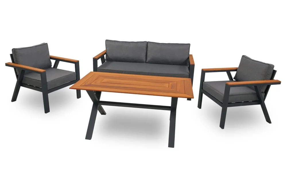 Arven İroko Bahçe ve Balkon Takımı (Antrasit)