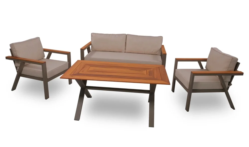 Arven İroko Bahçe ve Balkon Takımı (Antrasit)