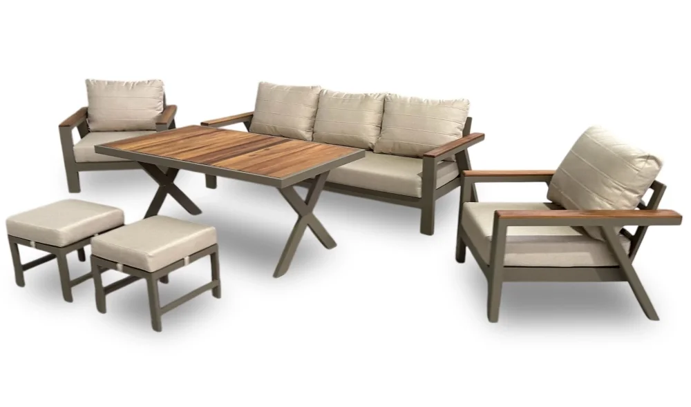 Arven Plus İroko Bahçe ve Balkon Takımı (Antrasit)