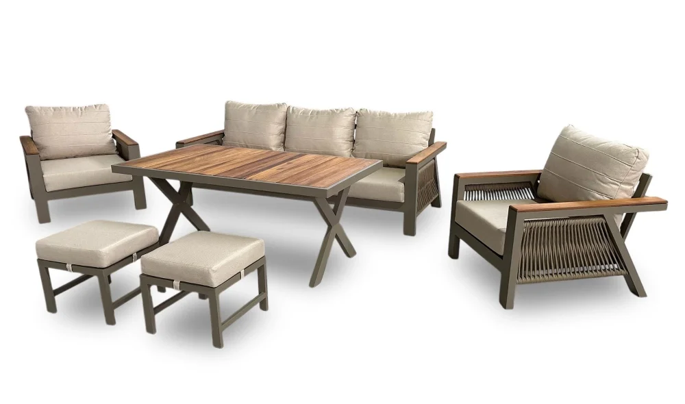 Arven Plus S İroko Bahçe ve Balkon Takımı (Krem)