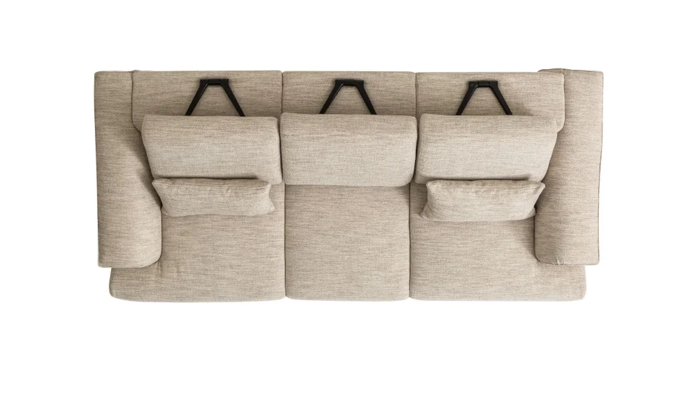 Aston 3lü Koltuk (Krem)