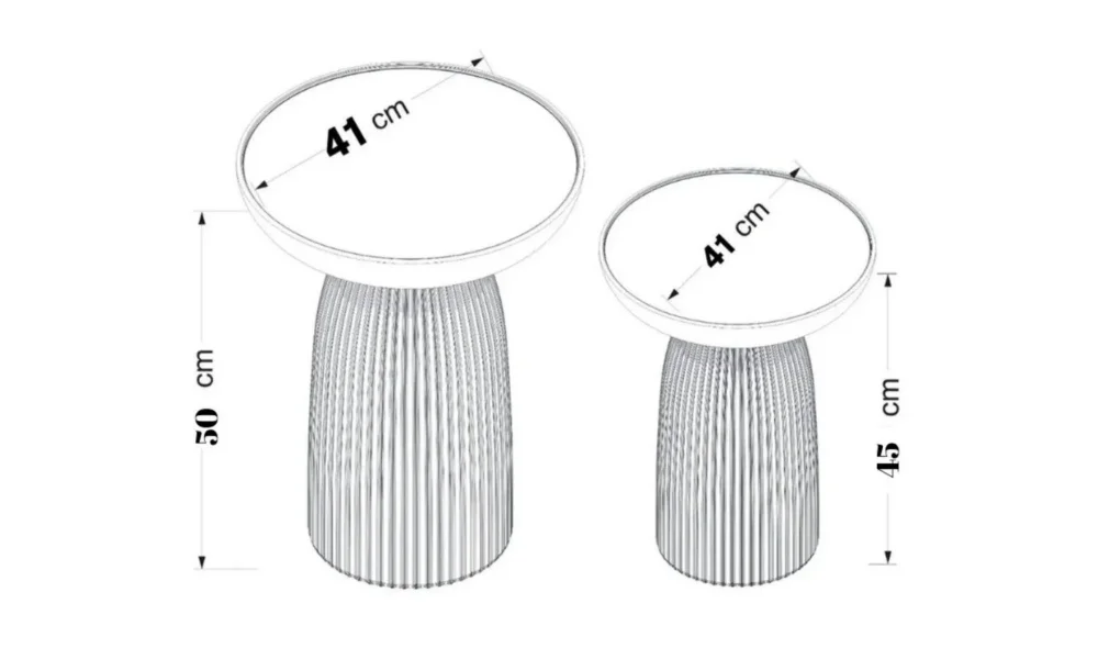 Aytaşı 2li Mantar Sehpa