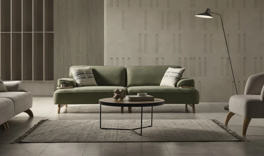 Banco Patty 3lü Yeşil Koltuk