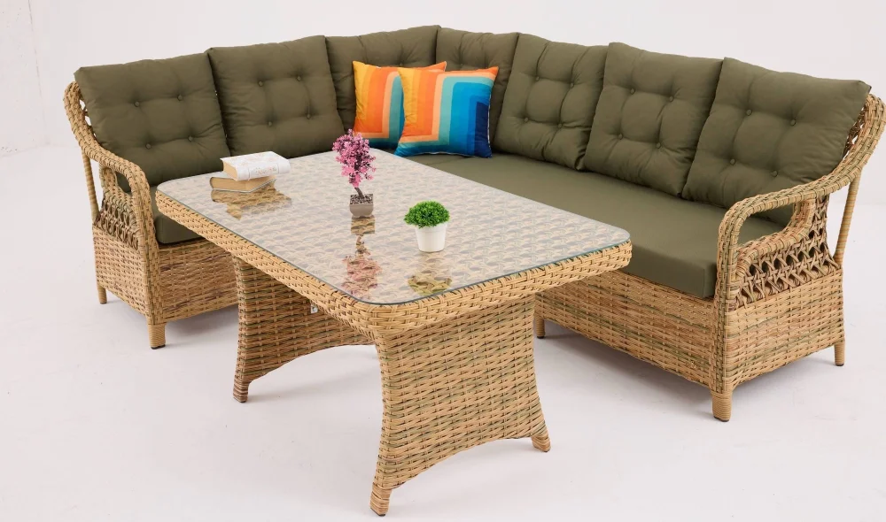 Benin Bahçe ve Balkon Köşe Takımı (Elvan)