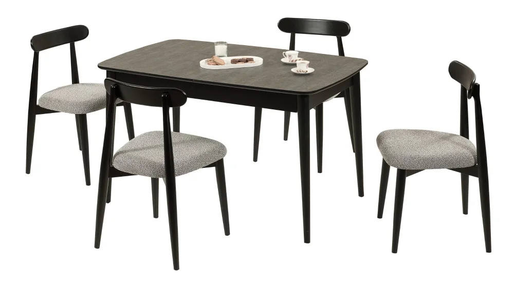 Bergamo Mutfak Masası (Siyah)