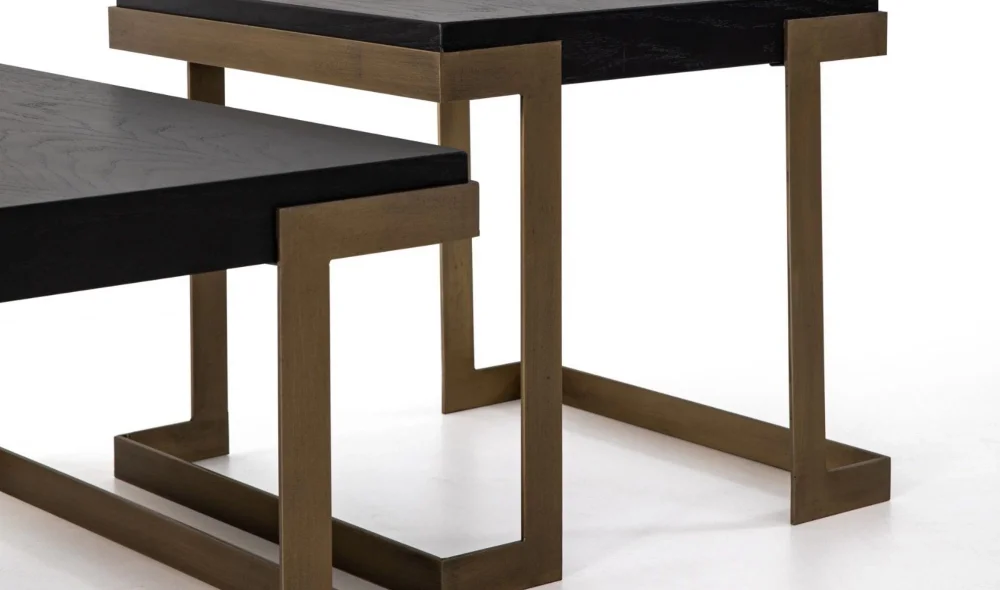 Bogota Orta Sehpa Seti (Siyah)