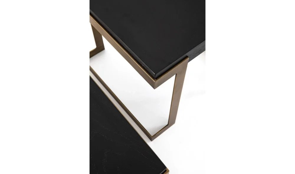 Bogota Orta Sehpa Seti (Siyah)