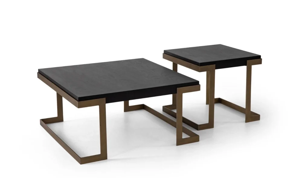 Bogota Orta Sehpa Seti (Siyah)