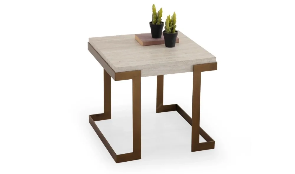 Bogota Orta Sehpa Seti (Traverten)