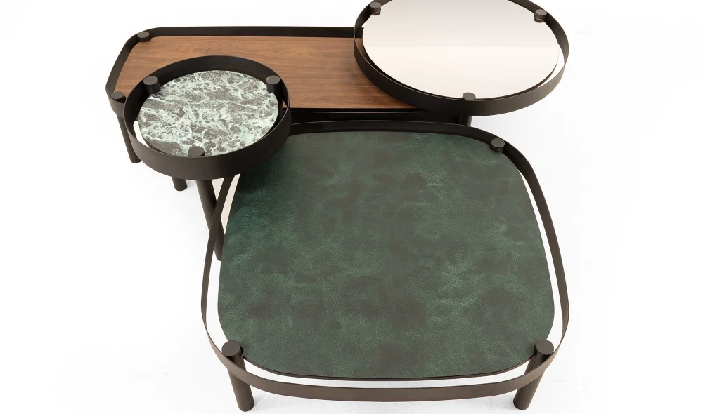 Bohem Aynalı Orta Sehpa