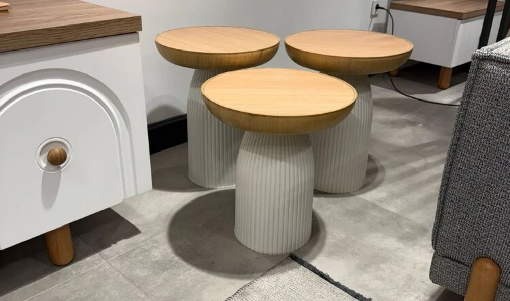 Bohem Mantar Yan Sehpa (45x41 cm)