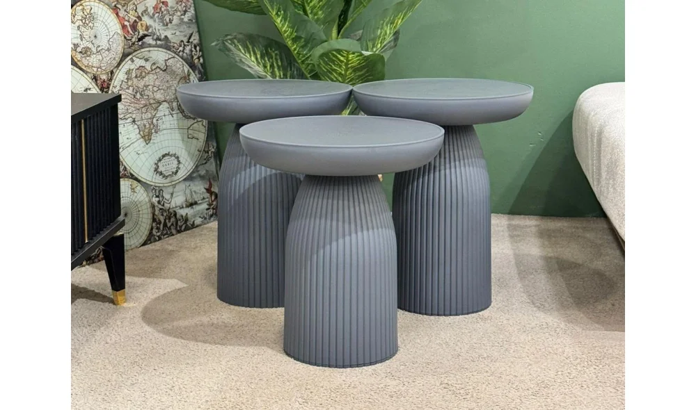 Bohem Mantar Yan Sehpa (50x41 cm)