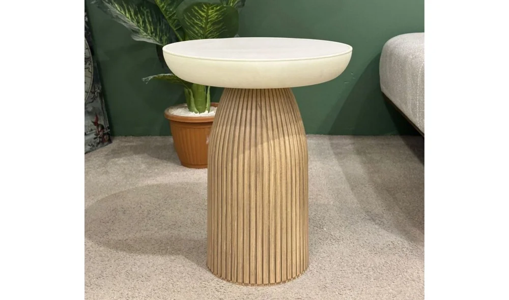 Bohem Mantar Yan Sehpa (50x41 cm)