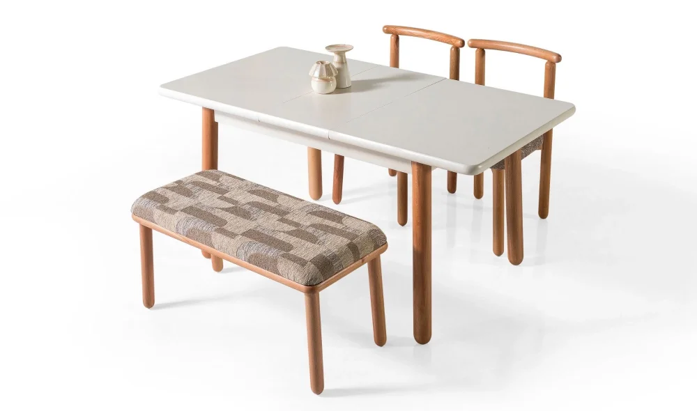 Bohem Natural Mutfak Masası Takımı