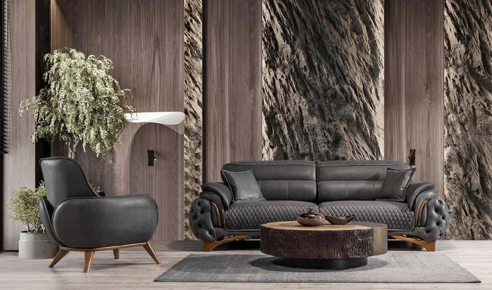 Bona Antrasit Koltuk Takımı