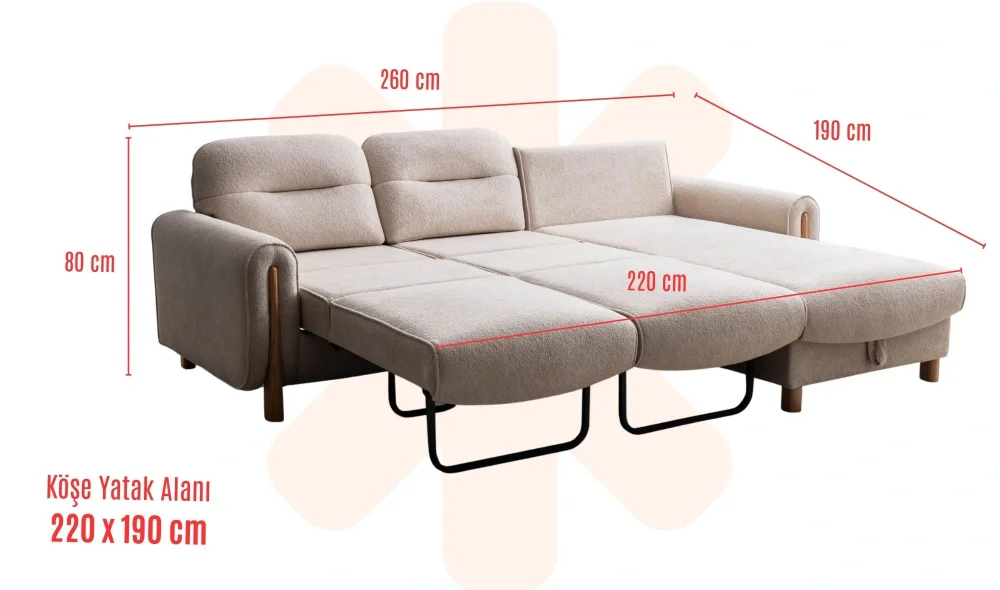 Bonna Dinlenmeli Köşe Koltuk Takımı