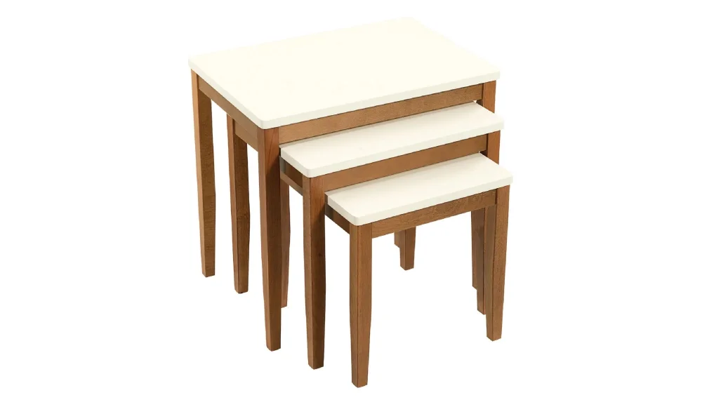 Briza Krem Ceviz Zigon Sehpa