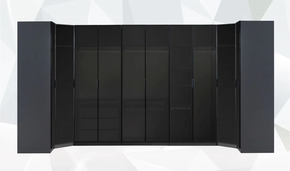 Bronze Antrasit 6 Kapaklı Gardrop