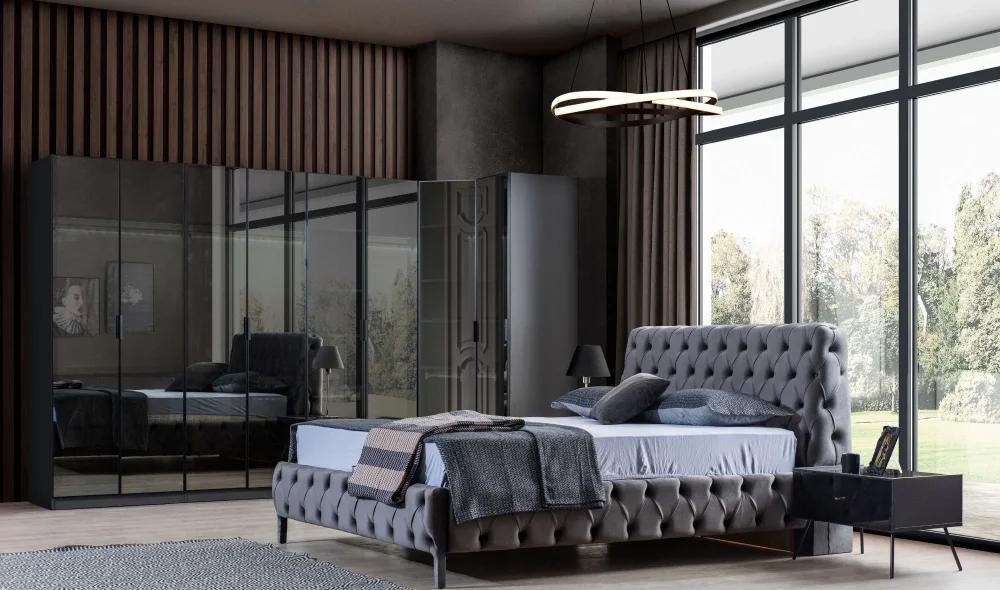 Bronze Antrasit Yatak Odası Takımı