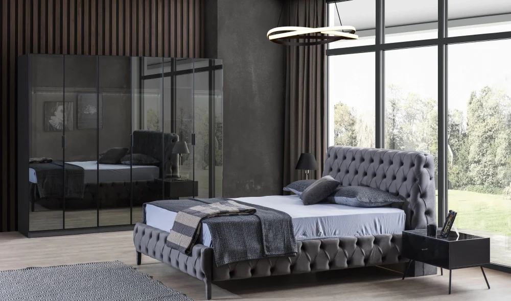 Bronze Antrasit Yatak Odası Takımı
