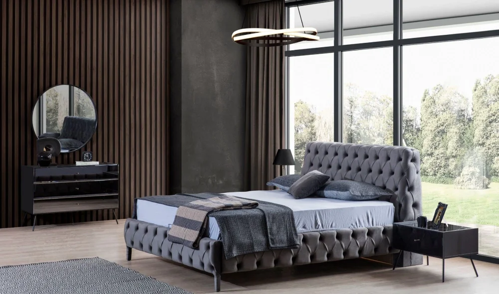 Bronze Antrasit Yatak Odası Takımı