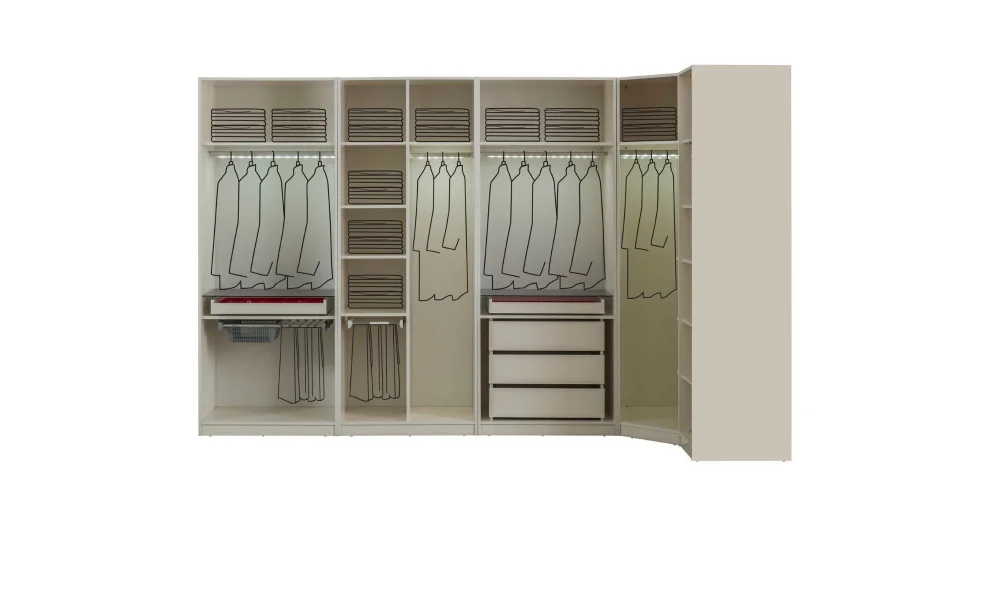 Bronze Aytaşı 6 Kapaklı Gardrop