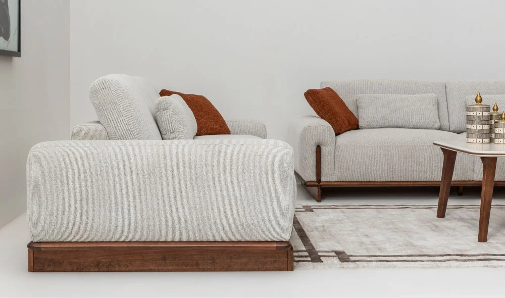 Cadillac Krem Koltuk Takımı