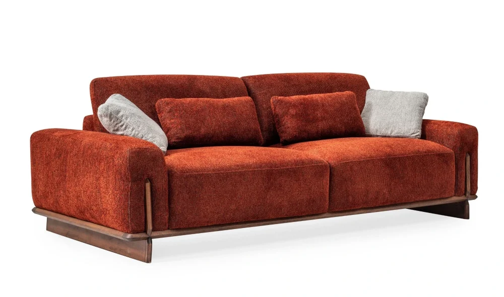 Cadillac Kırmızı 3lü Koltuk