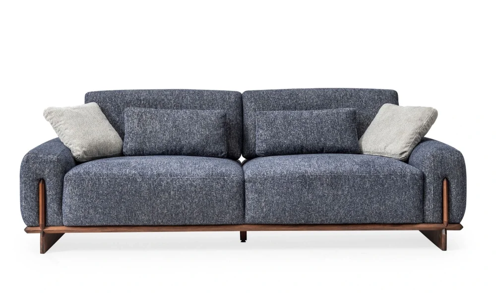 Cadillac Mavi 3lü Koltuk