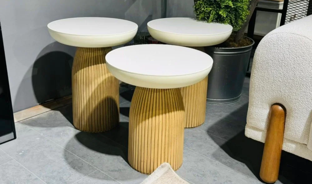 Çift Renk 3lü Mantar Sehpa