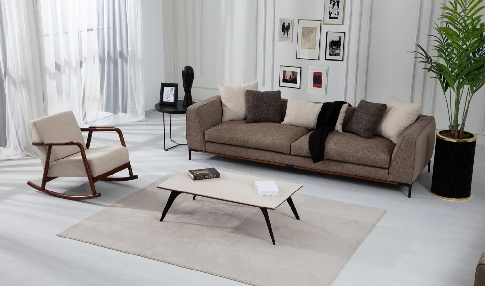 Cloud 3lü Koltuk (Keten)