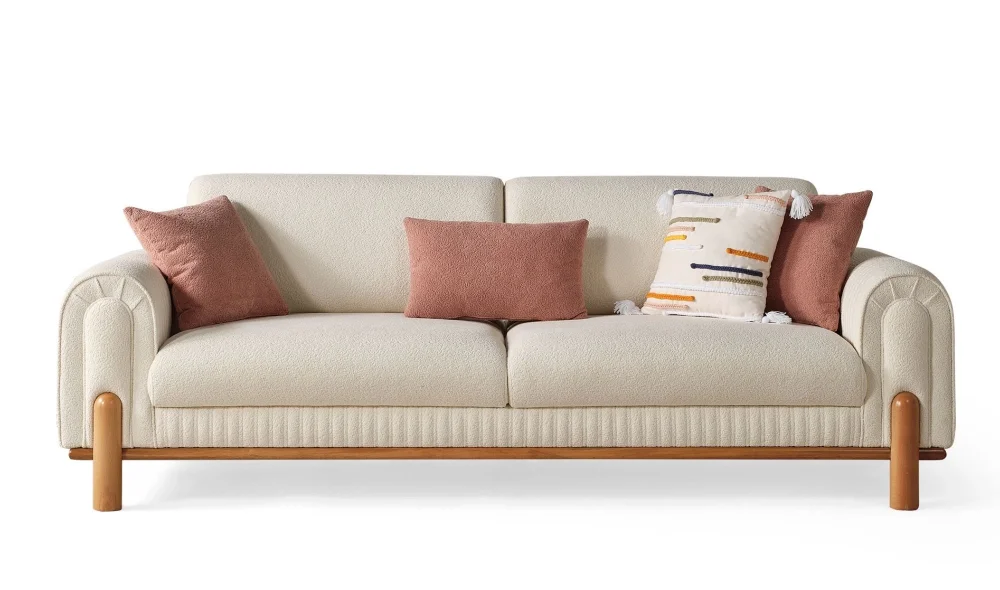 Coco Krem 3lü Koltuk