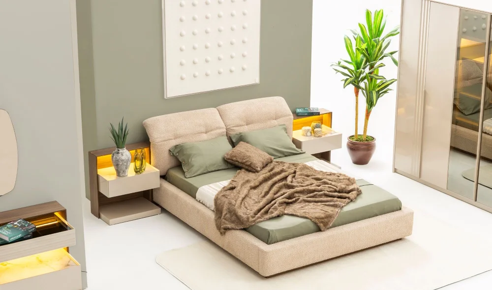 Cosmo Bazalı Karyola (160x200)