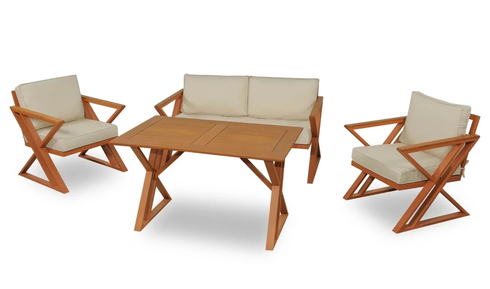 Cross Mini İroko Bahçe ve Balkon Takımı (Capy)