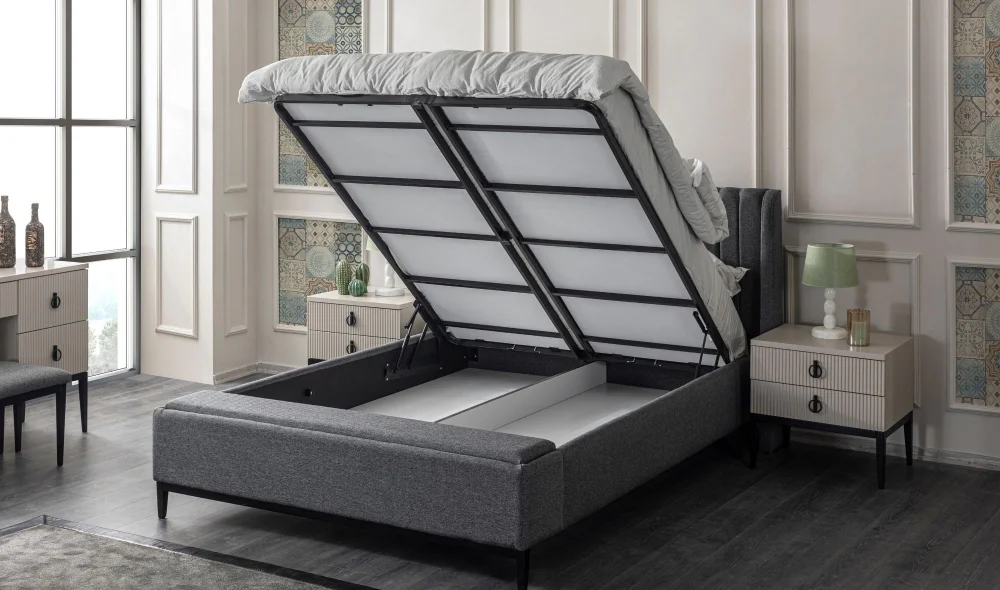 Defne Bençli Bazalı Karyola (160x200)