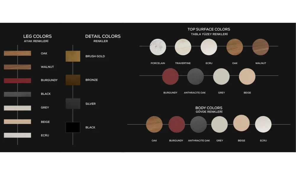 Delta Yemek Odası Takımı (Bej-Ceviz)
