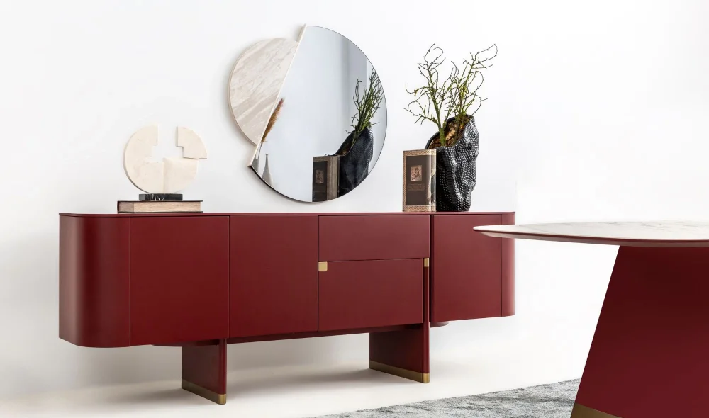 Delta Yemek Odası Takımı (Bordo)