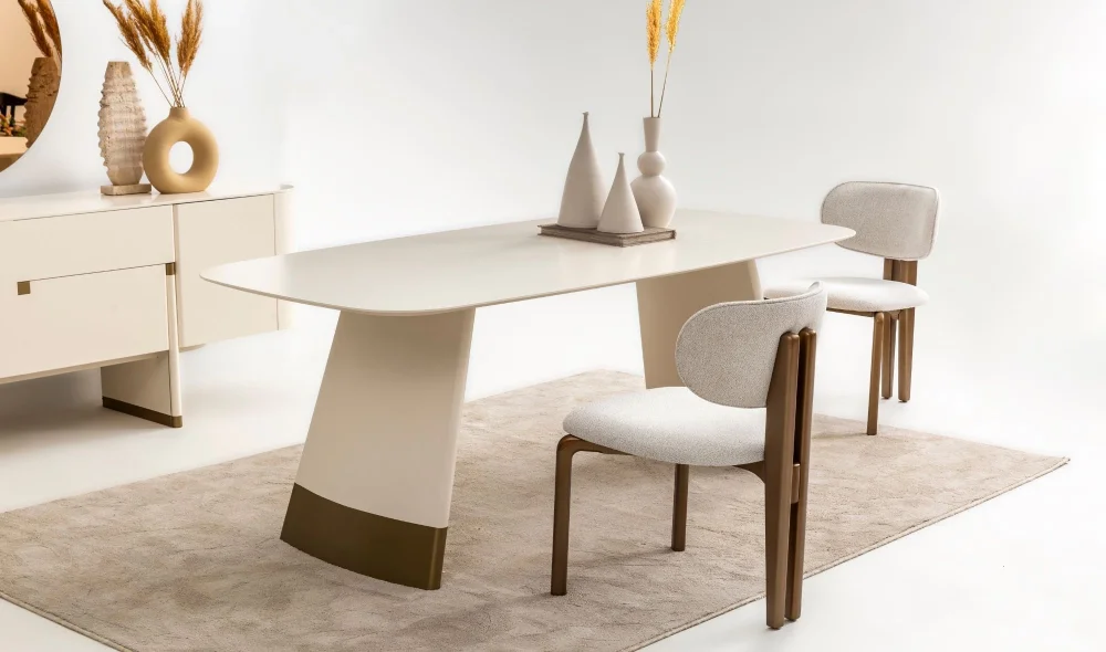 Delta Yemek Odası Takımı (Ekru)