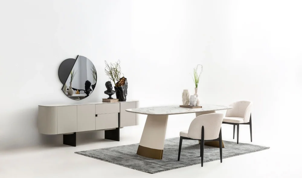 Delta Yemek Odası Takımı (Gri)