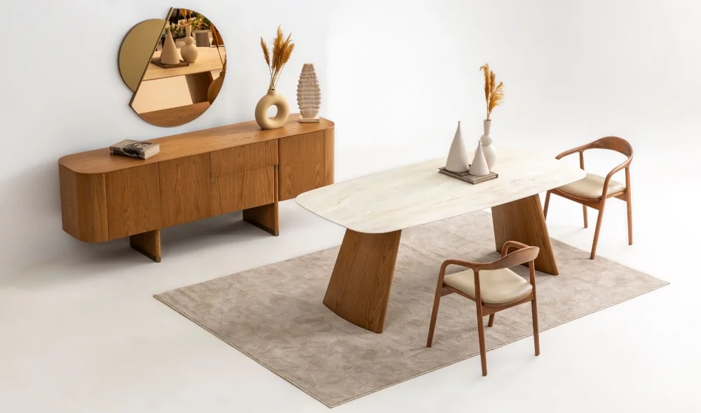 Delta Yemek Odası Takımı (Meşe)