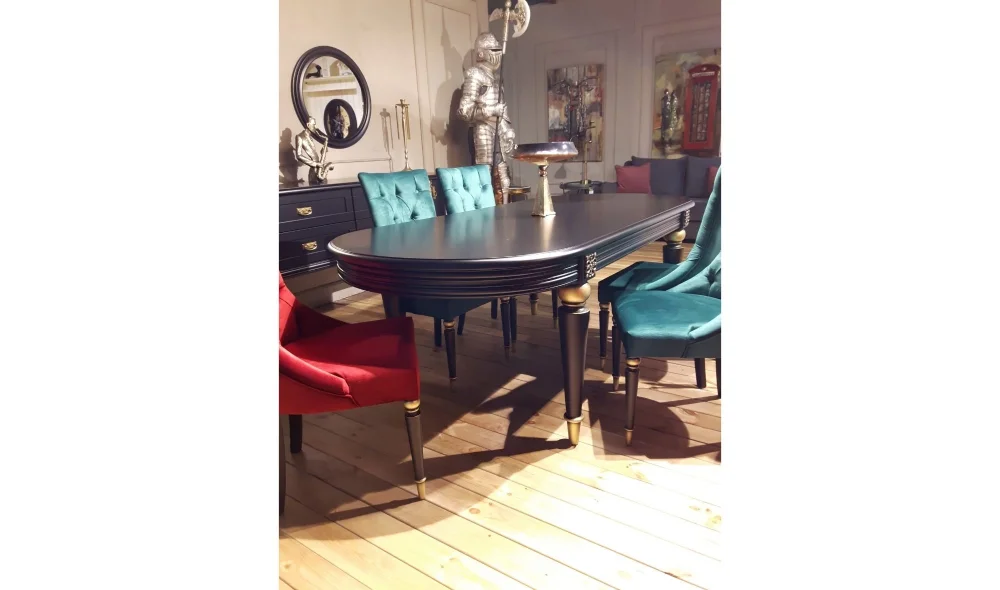 Elegance Yemek Odası Takımı (Siyah)