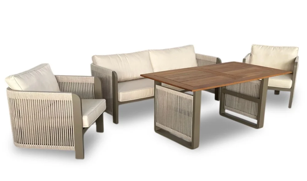 Falcon İroko Bahçe ve Balkon Takımı (Krem)