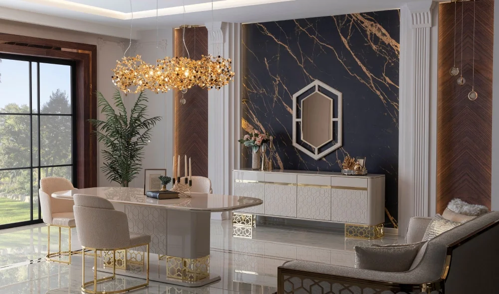 Fendi Yemek Masası Takımı