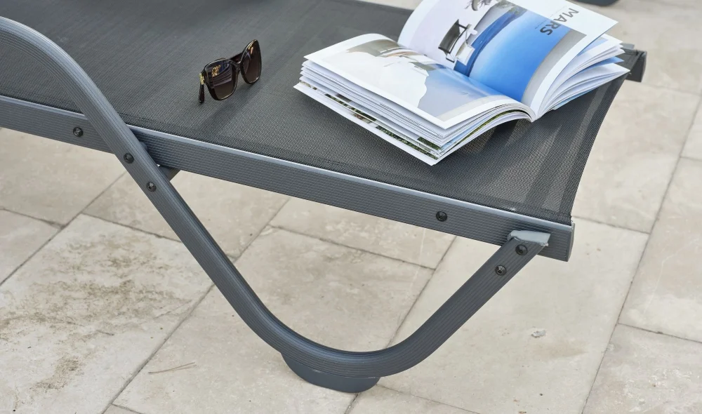 Gala Antrasit Kollu Şezlong