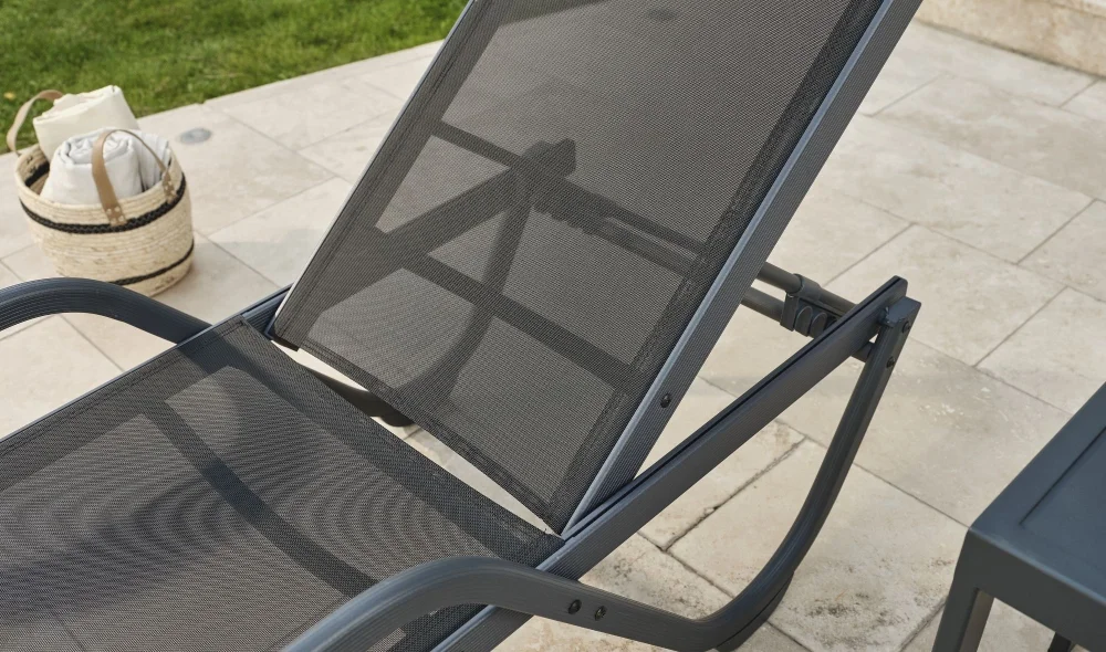 Gala Antrasit Kollu Şezlong