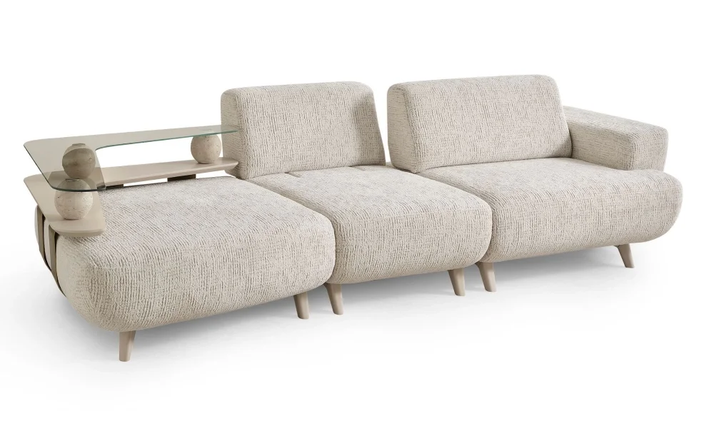 Galvanize Camlı 4lü Koltuk