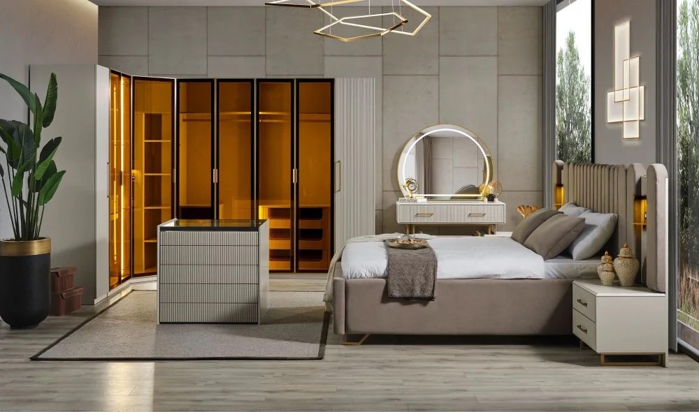 Gold Line Giyinme Odası Takımı