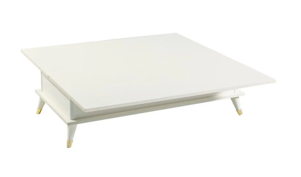 İnci Orta Sehpa (Beyaz)