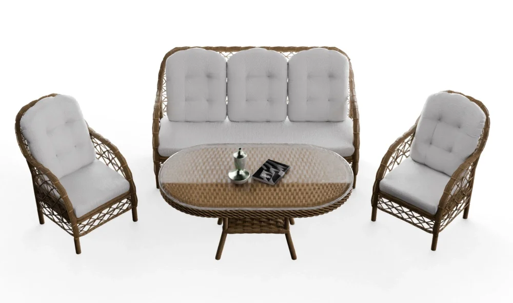 İnci Rattan Kahve Bahçe ve Balkon Takımı
